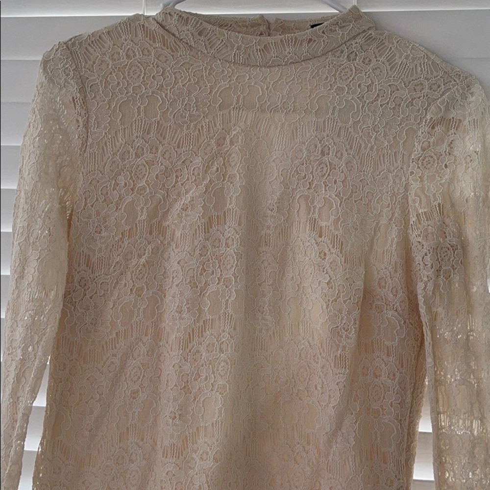 Cream lace dress